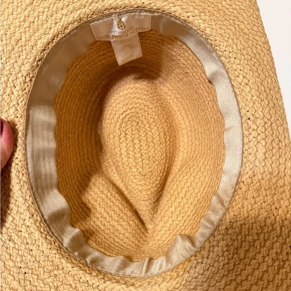 Helen Kaminski Belen rafia and leather cowgirl Hat, one size, like new! - Picture 9 of 12